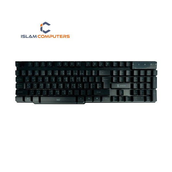 Xtreme XJOGOS KB72R Backlit Wired Keyboard with Bangla (Black)