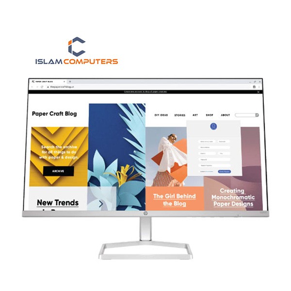 HP Series 5 23.8 Inch FHD White Monitor – 524sw