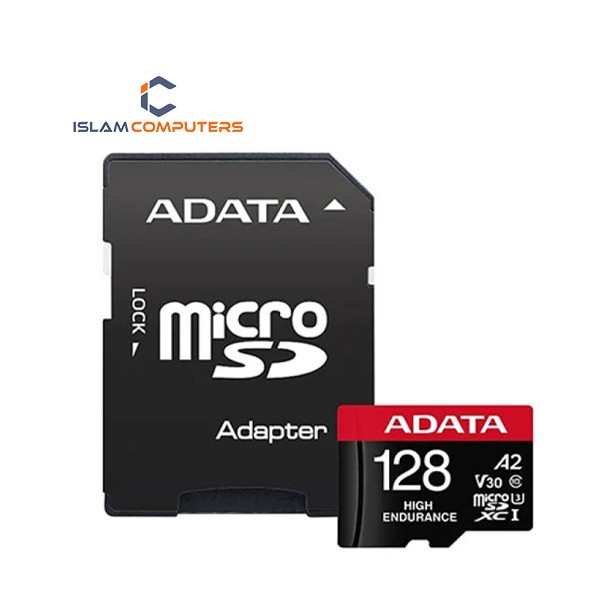 ADATA High-Endurance 128GB UHS-I Class 10 microSDXC Card for Surveillance Camera