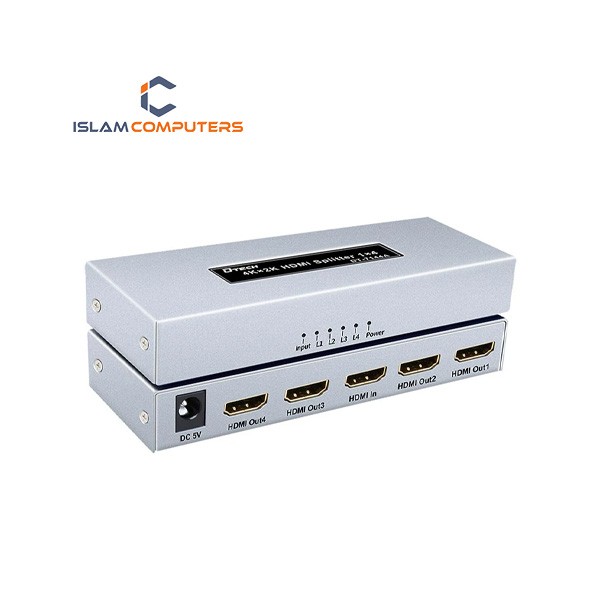 Dtech DT-7144A HDMI Female to Female Gray Splitter (1 in 4 out)