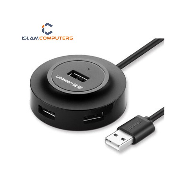 UGREEN CR106 (20277) USB 2.0 Hub 4 Ports 1M - Black