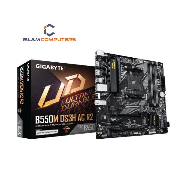 GIGABYTE AMD B550M DS3H AC R2 Motherboard