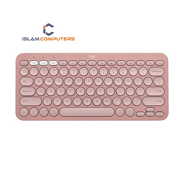 Logitech Pebble Keys 2 K380S Bluetooth Multi Device Tonal Rose Keyboard