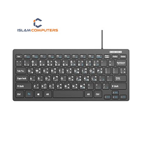 Pc Power PCK-126 Wired Mini Multimedia Keyboard (Black)