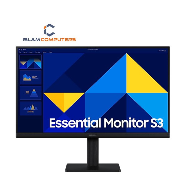 Samsung LS22D300GAWXXL 54.6 cm FHD Monitor with 100 Hz refresh rate, IPS Panel and borderless Monitor