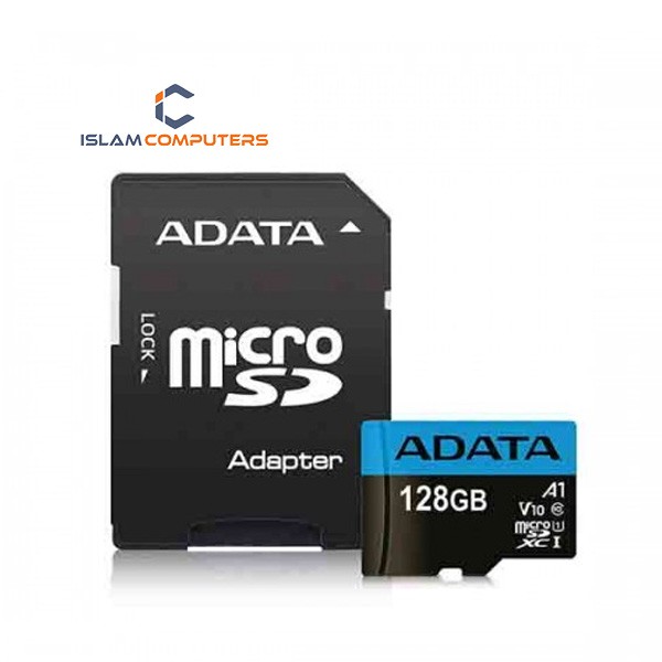 Adata 128GB Micro SD Class-10 (SDXC-UHX-I) Memory Card With Adapter
