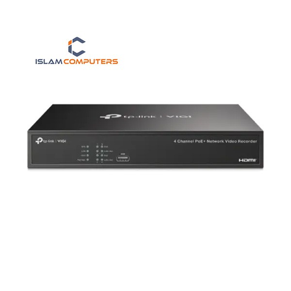 TP-Link VIGI NVR1004H-4P 4 Channel PoE+ Network Video Recorder (NVR)