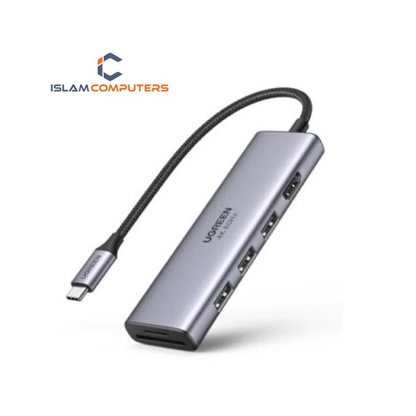 UGREEN USB-C 6IN1 4K@60HZ MULTIFUNCTION HUB CM512 (20954)