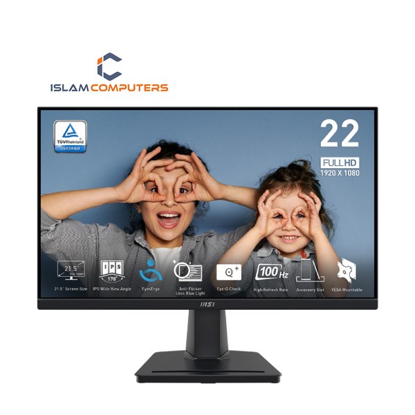 MSI PRO MP225 21.5 Inch 100Hz IPS Full HD Monitor