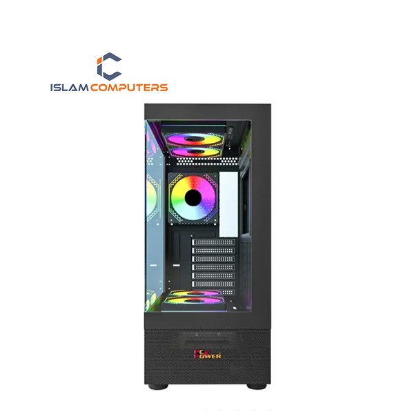 PC POWER SKYVIEW ELITE Casing With 5 ARGB FANS #PP-GS675 BLACK