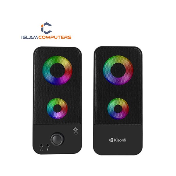 KISONLI X9 Laptop/PC/ Gaming Soundbar Super Bass Portable RGB Speaker
