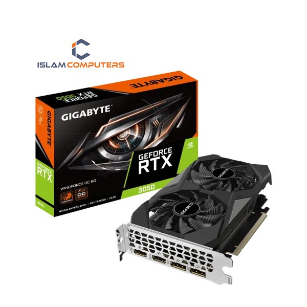 GIGABYTE GeForce RTX 3050 WINDFORCE OC 6GB GDDR6 Graphics Card