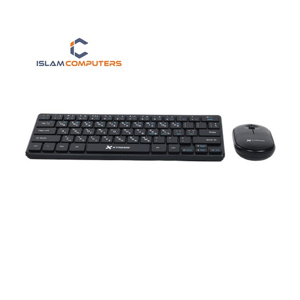 XTREME K911C WIRELESS COMBO USB-BANGLA 64KEYS + FN KEYS BLACK KEYBOARD