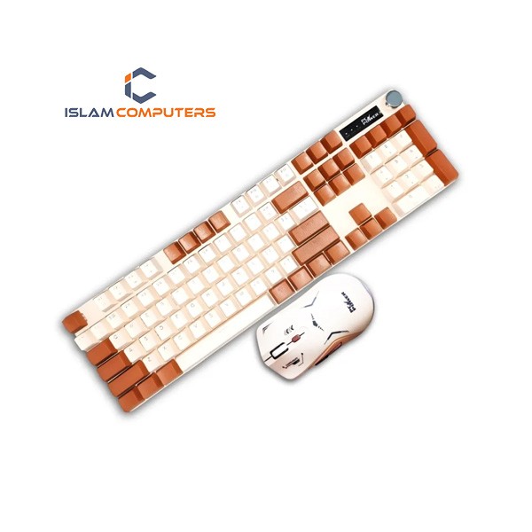 PC POWER FURY Combo Brown RGB RED Switch Mechanical Gaming Keyboard And Mouse