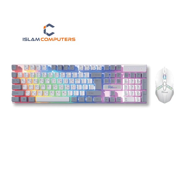 PC POWER KM02W WIRED GAMING KEYBOARD & MOUSE COMBO