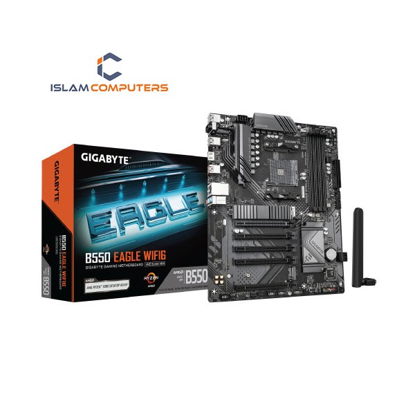 Gigabyte AMD AM4 Chipset B550 EAGLE WIFI6 AM4 ATX Motherboard