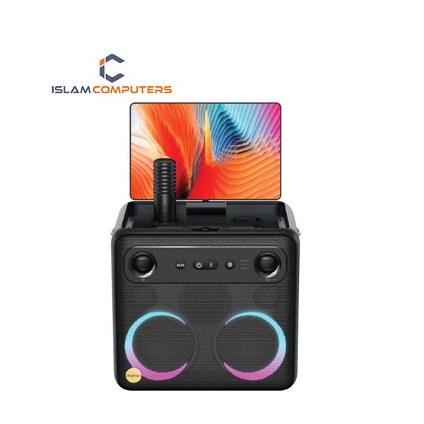 Ikarao Xtreme Break X2 All-in-One Portable Karaoke Speaker With Subwoofer, Loudest, And Smart Display