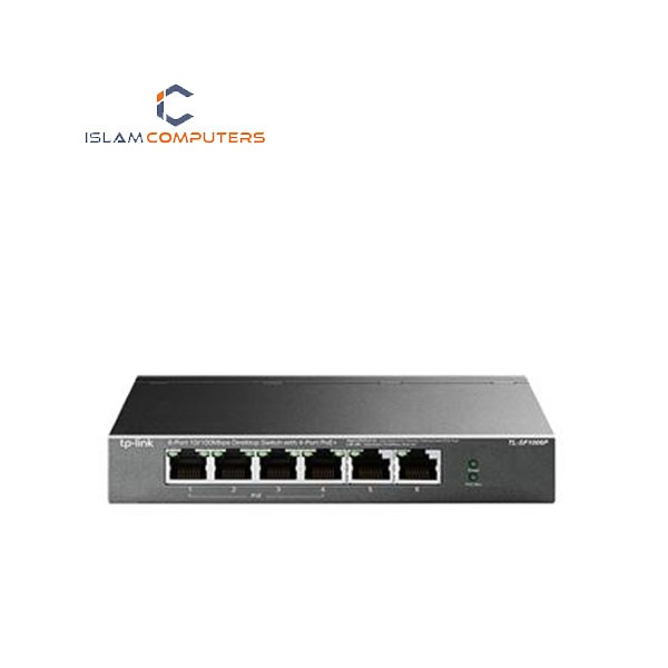TP Link TL-SF1006P 6 Port 10/100Mbps Desktop Switch with 4-Port PoE