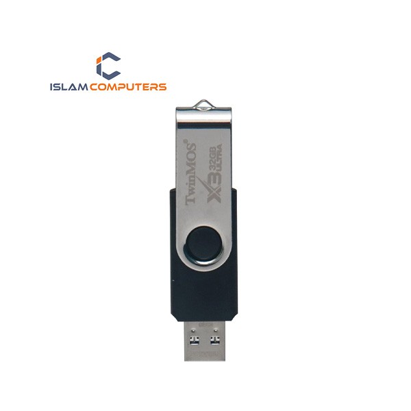 Twinmos X3 Ultra 32GB USB 3.2 Black-Silver Pen Drive