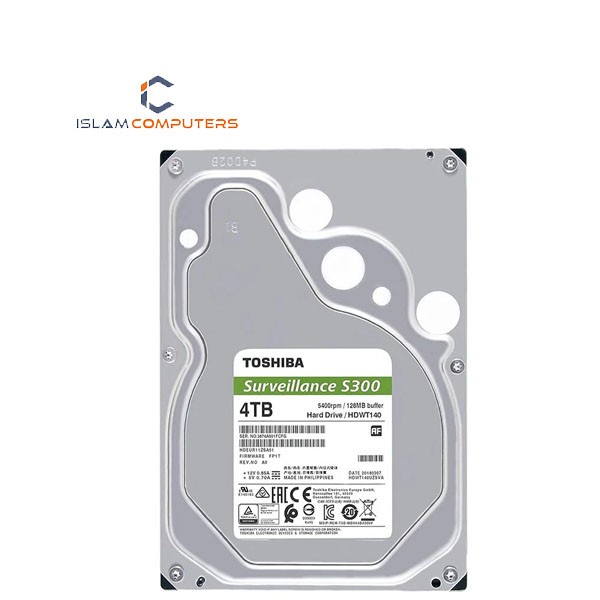 Toshiba S300 4TB 5400RPM Surveillance HDD -HDWT840UZSVA