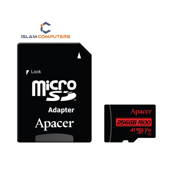Apacer 256GB microSDXC UHS-I U3, V30, R100 (AP256GMCSX10UB-R)