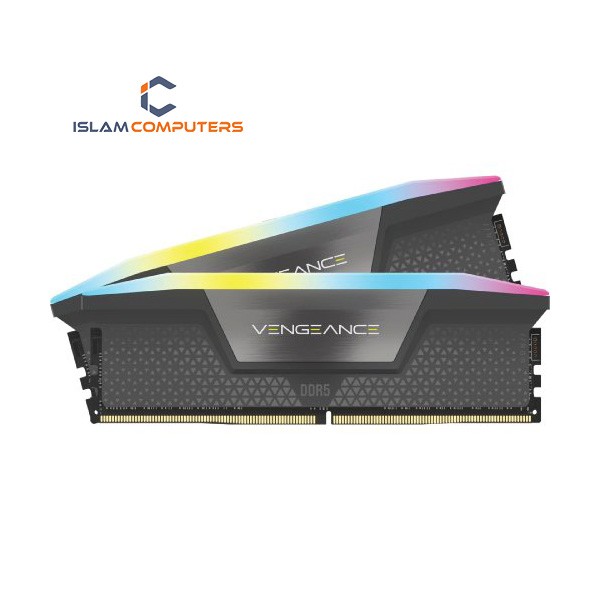 CORSAIR VENGEANCE® RGB 32GB (2x16GB) DDR5 DRAM 6000MT/s CL36 AMD EXPO & Intel XMP Memory Kit - Black